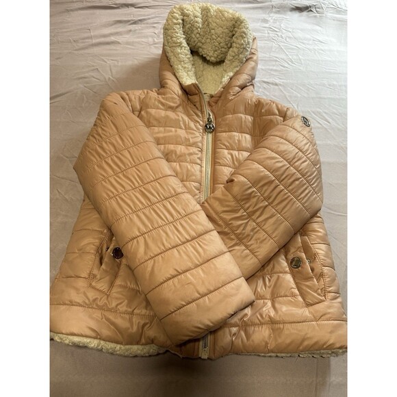Michael Kors Girls Pink Puffer Jacket Size 7/8 - Picture 2 of 13